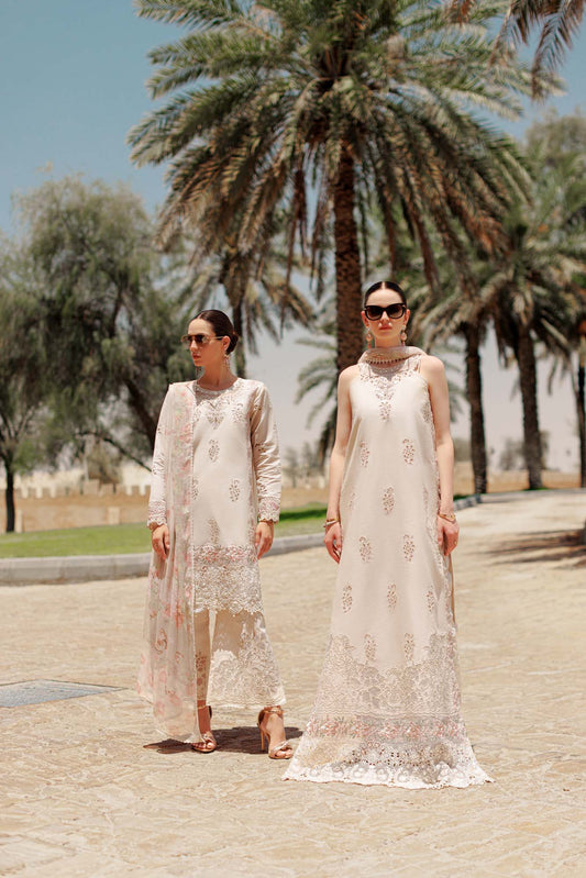 Noor By Saadia Asad | Eid Handwork Laserkari Lawn 24 | D2 - Designer Dress with Intricate embroidery and embellishments. Shop elegent wedding dress at Maria Faisal.