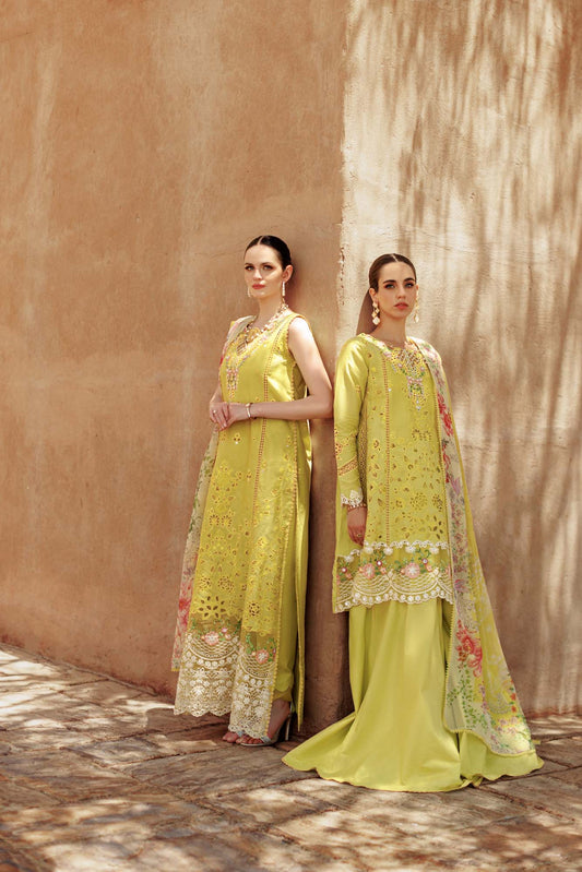 Noor By Saadia Asad | Eid Handwork Laserkari Lawn 24 | D1 - Designer Dress with Intricate embroidery and embellishments. Shop elegent wedding dress at Maria Faisal.