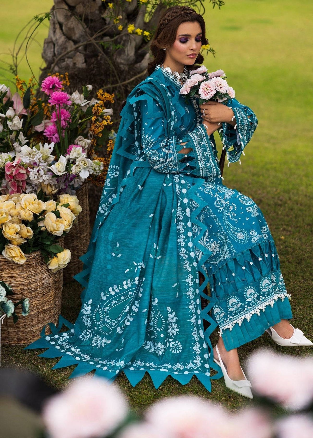 Paras by Pasha | Bloom and Beyond | Sapphire Bloom by Maria Faisal - Registered Vendor of : Paras by Pasha - type : Ladies Clothes - 100% original wedding dresses