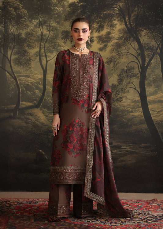 Humjoli | Rehana Luxury Collection | BROWN ROME - Ladies Clothes - Maria Faisal