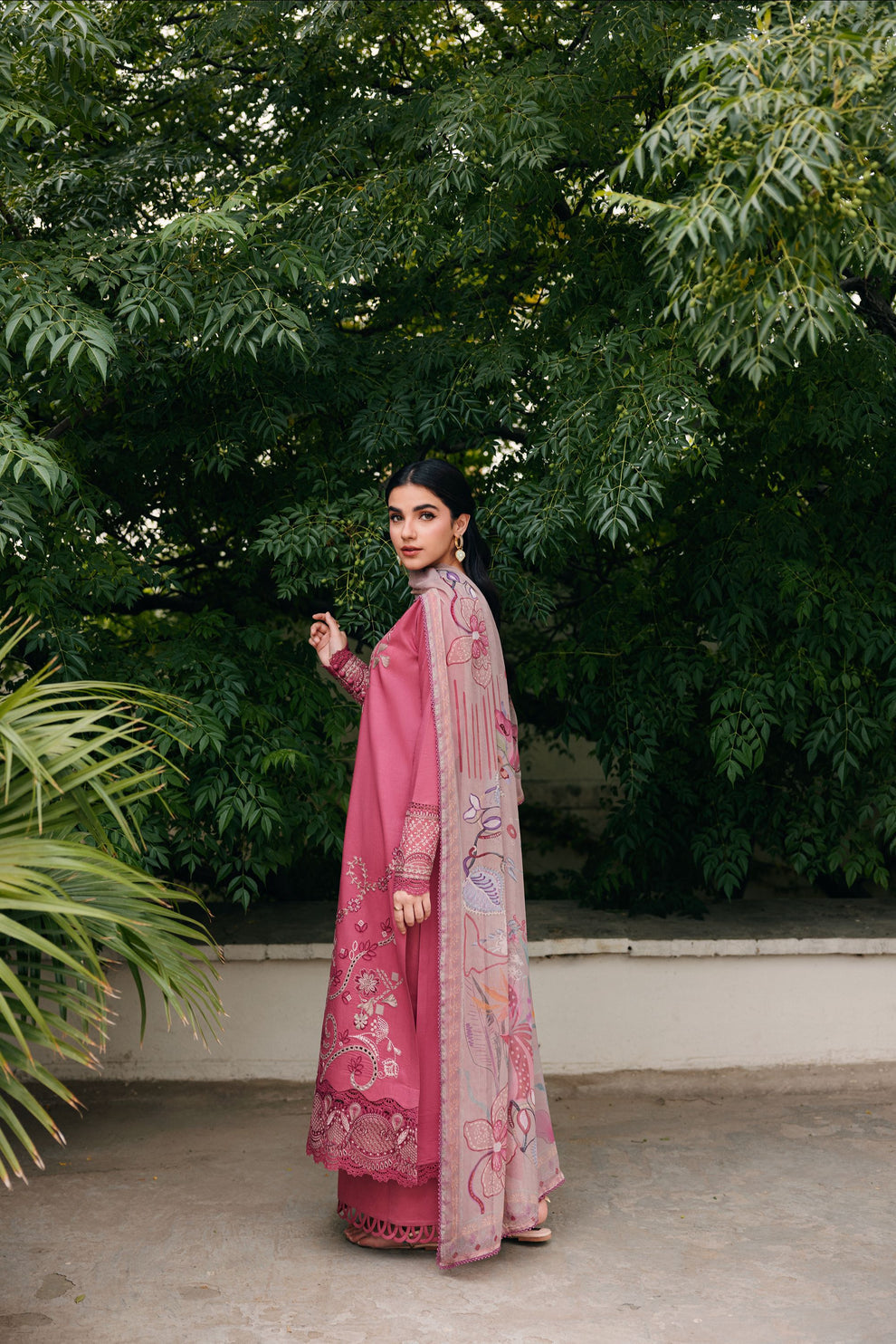 Florent | Festive Luxury Lawn 26 | FZF - 5B - Luxury Dress - available at Maria Faisal in UK and USA.