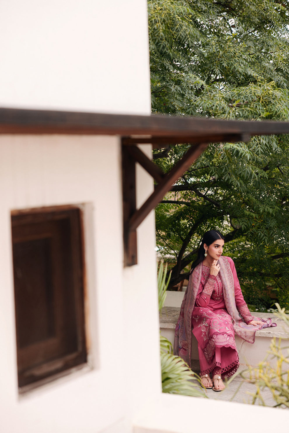 Florent | Festive Luxury Lawn 26 | FZF - 5B - Luxury Dress - available at Maria Faisal in UK and USA.