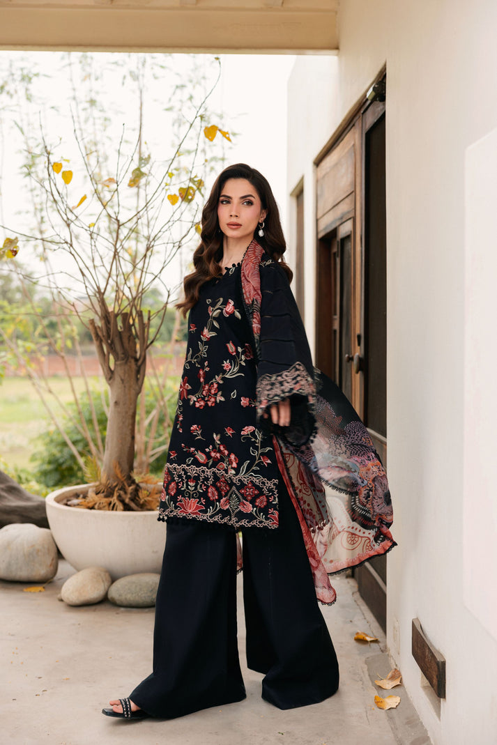 Florent | Festive Luxury Lawn 26 | FZF - 1B - Luxury Dress - available at Maria Faisal in UK and USA.