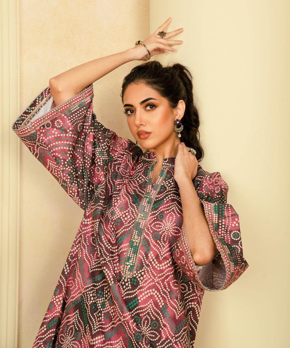 Sapphire | Intermix 2024 | Cambric Suit S-48 - Designer Dress with Intricate embroidery and embellishments. Shop elegent wedding dress at Maria Faisal.