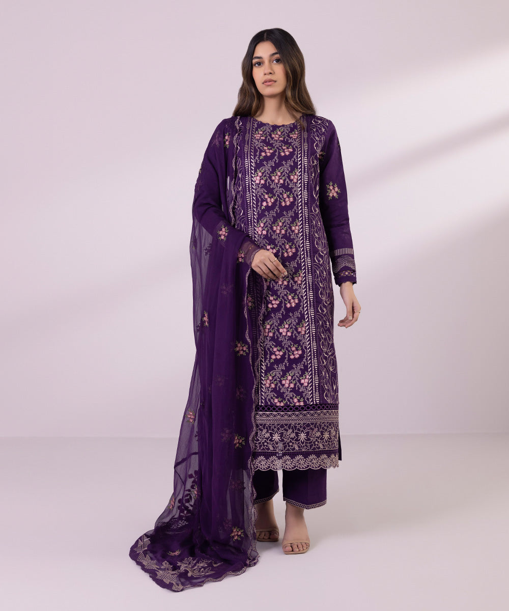 Sapphire | Eid Collection | S68 - Designer Dress with Intricate embroidery and embellishments. Shop elegent wedding dress at Maria Faisal.