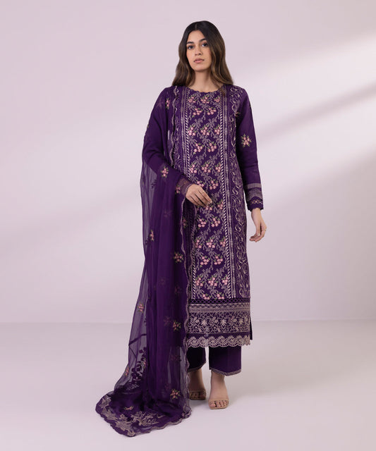 Sapphire | Eid Collection | S68 - Designer Dress with Intricate embroidery and embellishments. Shop elegent wedding dress at Maria Faisal.