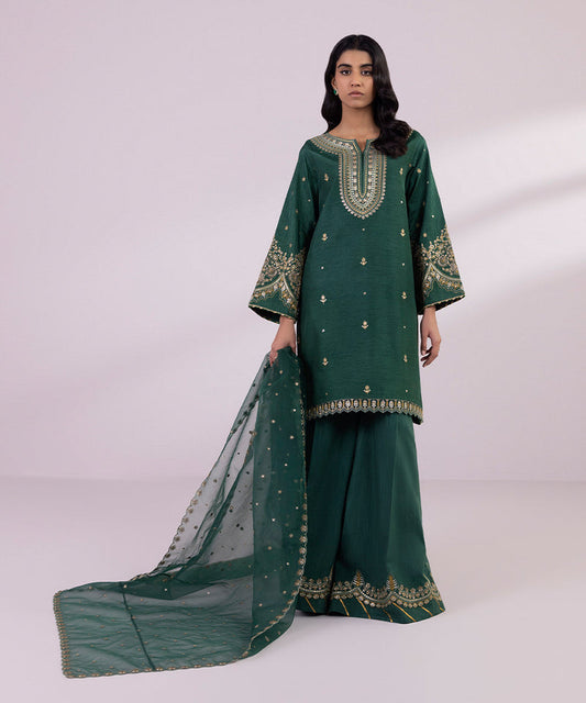 Sapphire | Eid Collection | S95 - Designer Dress with Intricate embroidery and embellishments. Shop elegent wedding dress at Maria Faisal.