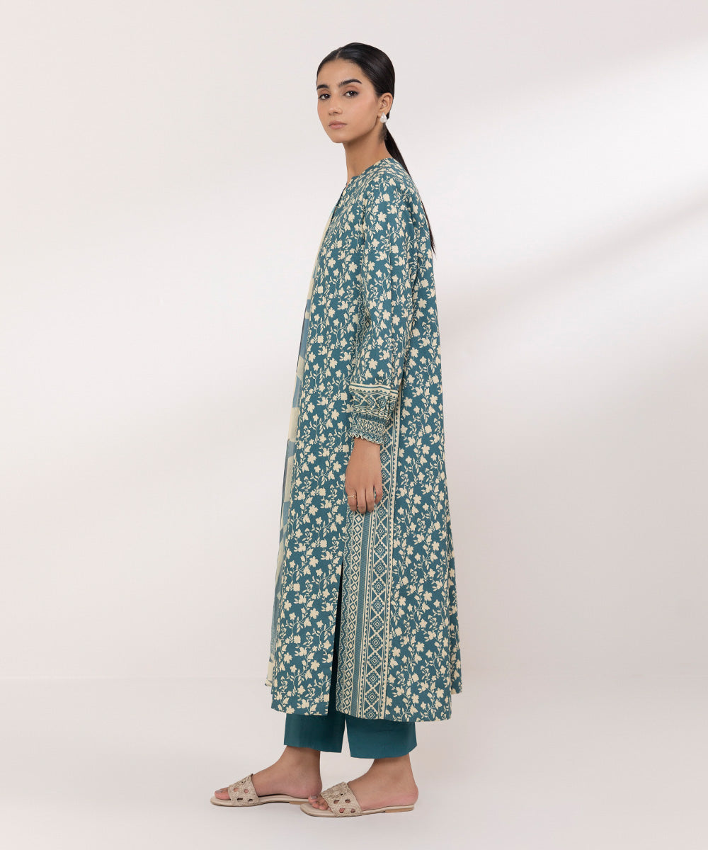 Sapphire | Intermix 2024 | Cambric Suit S-22 - Designer Dress with Intricate embroidery and embellishments. Shop elegent wedding dress at Maria Faisal.