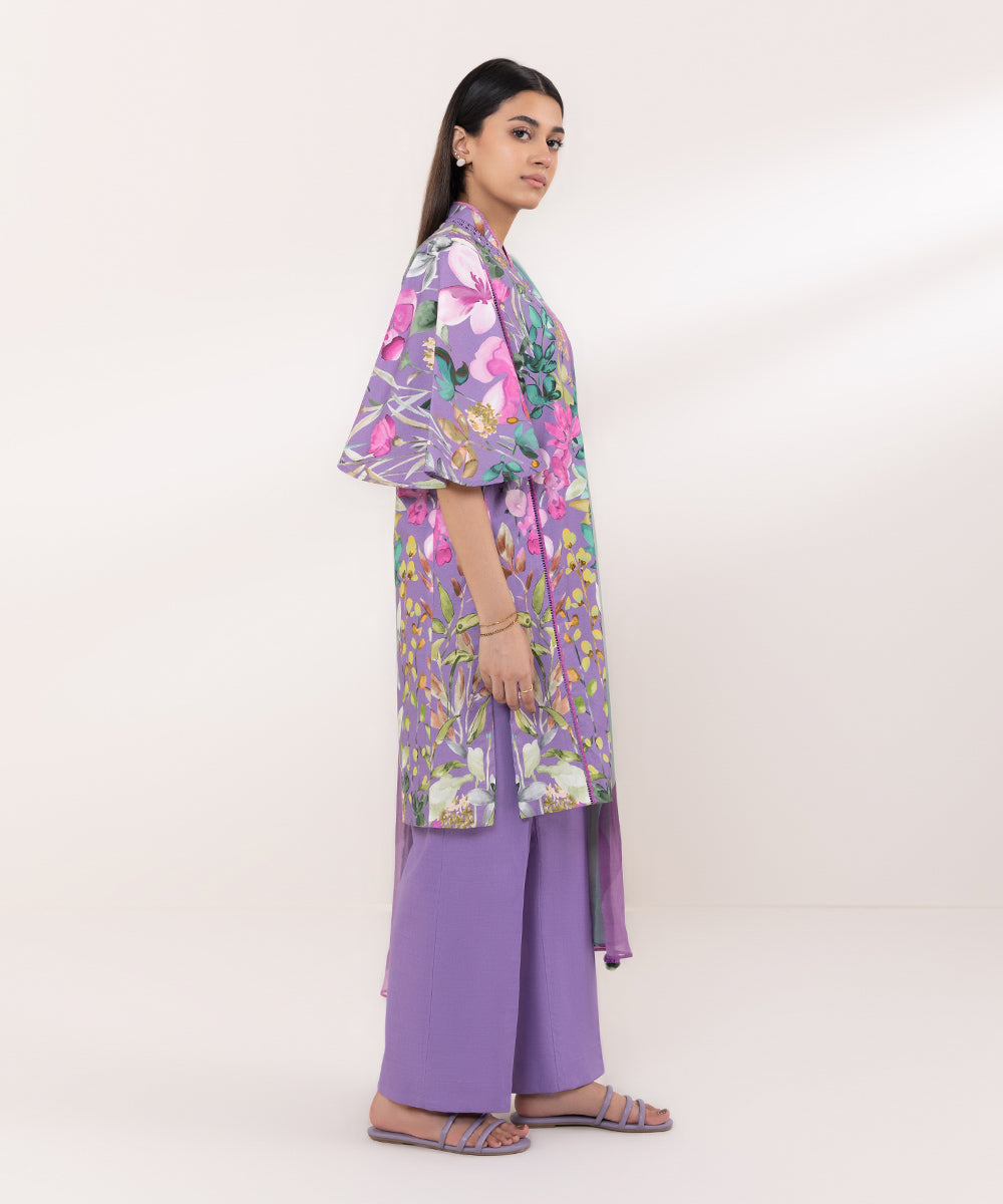 Sapphire | Intermix 2024 | Cambric Suit S-24 - Designer Dress with Intricate embroidery and embellishments. Shop elegent wedding dress at Maria Faisal.