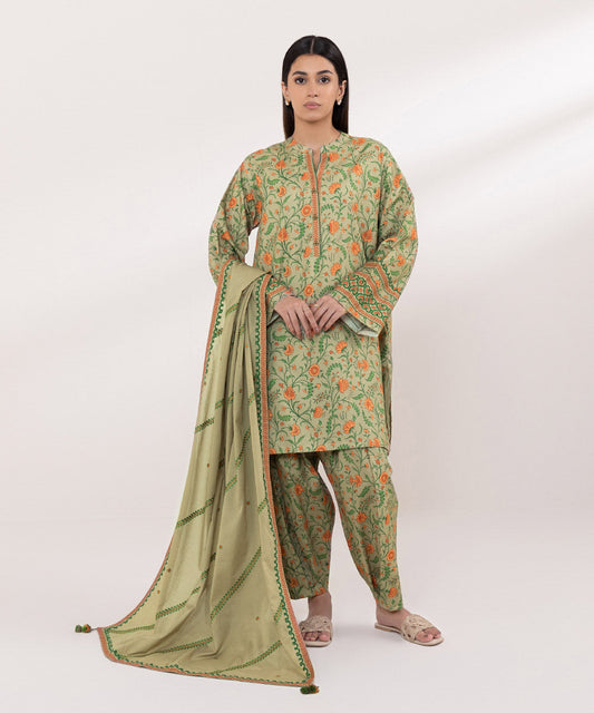 Sapphire | Intermix 2024 | Cambric Suit S-09 - Designer Dress with Intricate embroidery and embellishments. Shop elegent wedding dress at Maria Faisal.