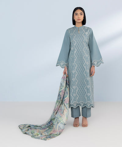 Sapphire | Eid Collection | S56 - Designer Dress with Intricate embroidery and embellishments. Shop elegent wedding dress at Maria Faisal.