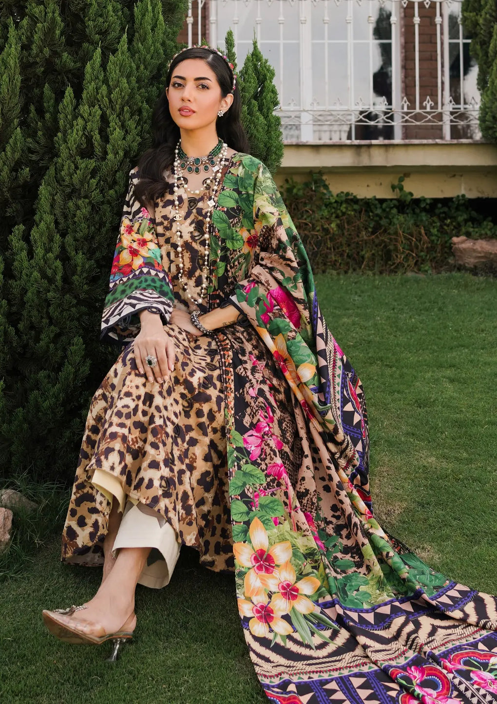 Elaf Premium | Printed Collection 24 | EEP-06A - Menagerie - Waniyas