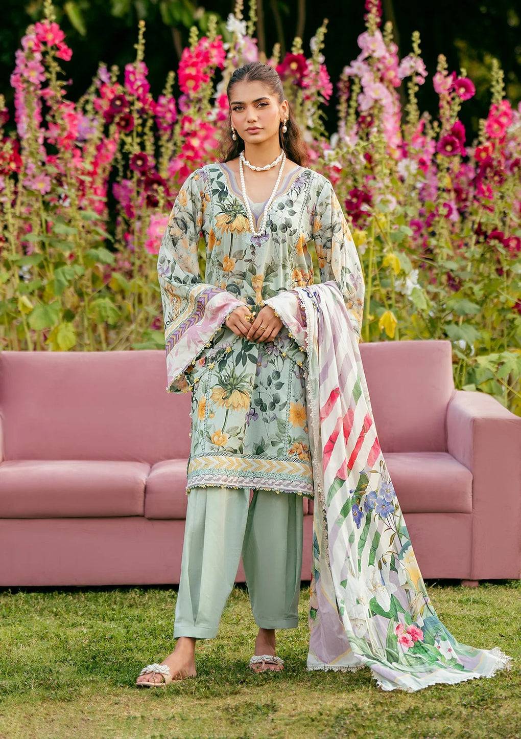 Elaf Premium | Prints 25 | EPS-7B ELARIS by Maria Faisal - Registered Vendor of : Elaf Premium - type : Ladies Clothes - 100% original wedding dresses