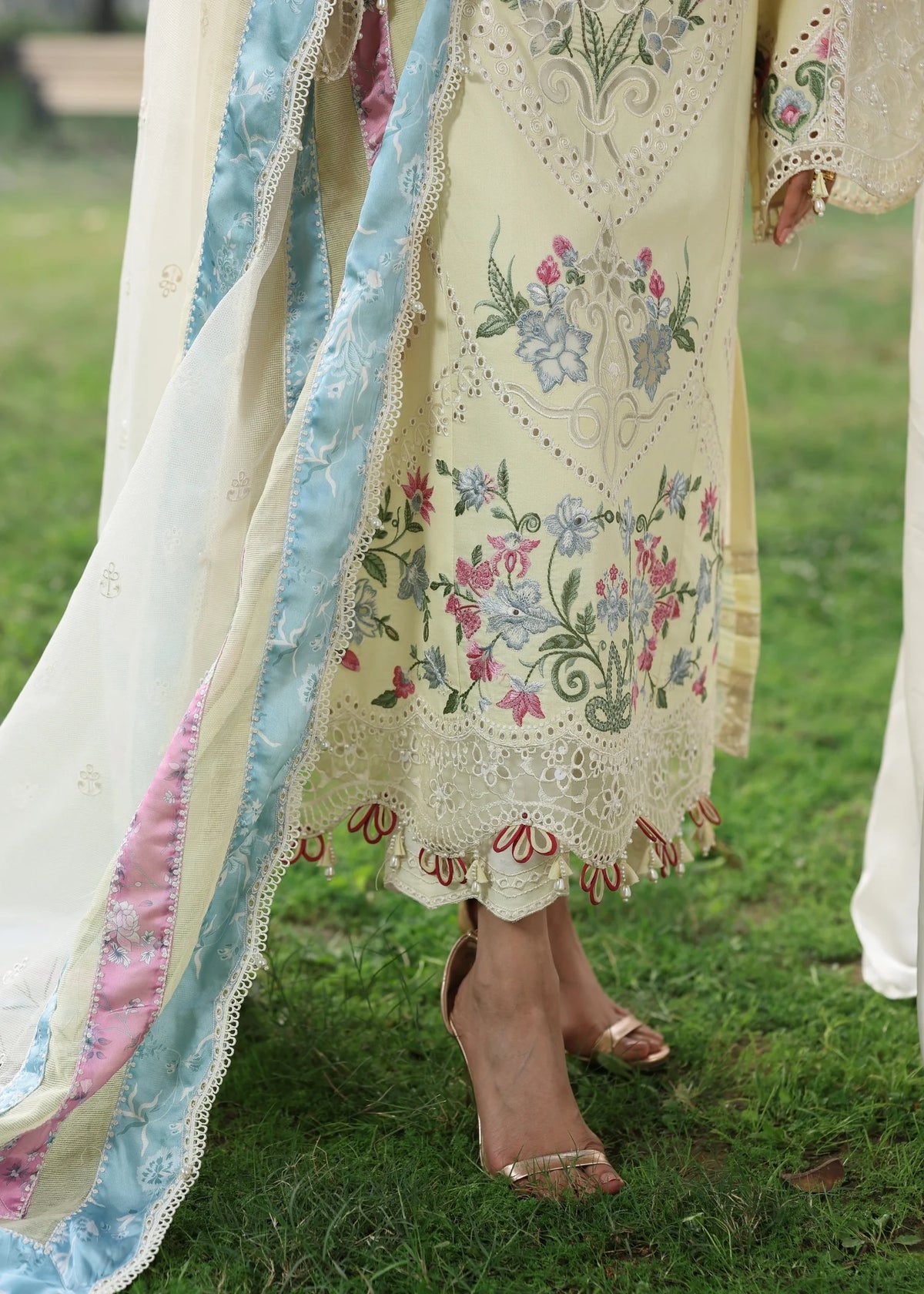 Sardinia | Tales of Petals | DAISY DREAM - Luxury Dress - available at Maria Faisal in UK and USA.