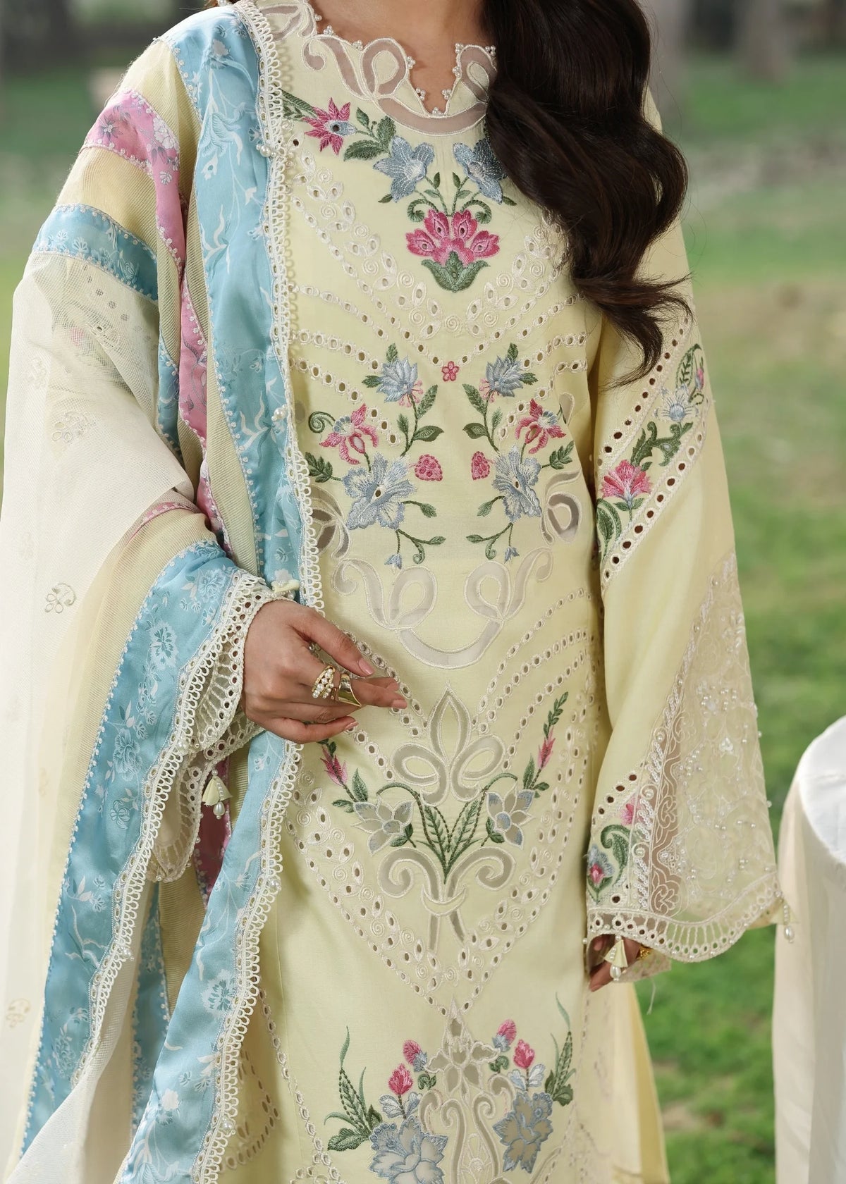 Sardinia | Tales of Petals | DAISY DREAM - Luxury Dress - available at Maria Faisal in UK and USA.