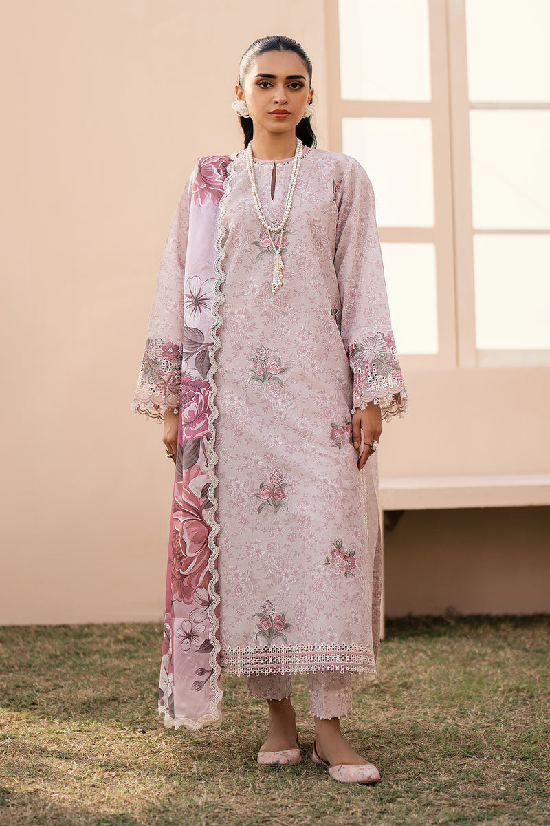 Baroque | Luxury Pret 24 | LAWN UF-604 - Designer Dress with Intricate embroidery and embellishments. Shop elegent wedding dress at Maria Faisal.