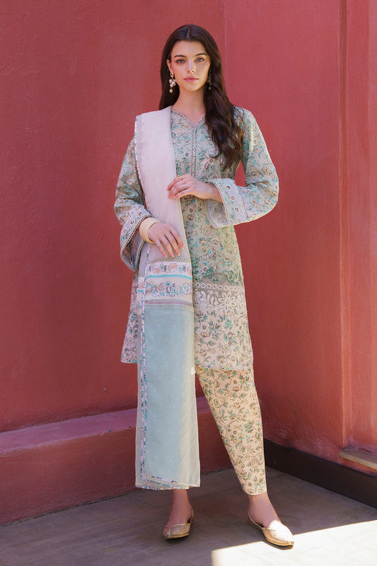 Baroque | Luxury Pret 24 | LAWN UF-576 - Designer Dress with Intricate embroidery and embellishments. Shop elegent wedding dress at Maria Faisal.