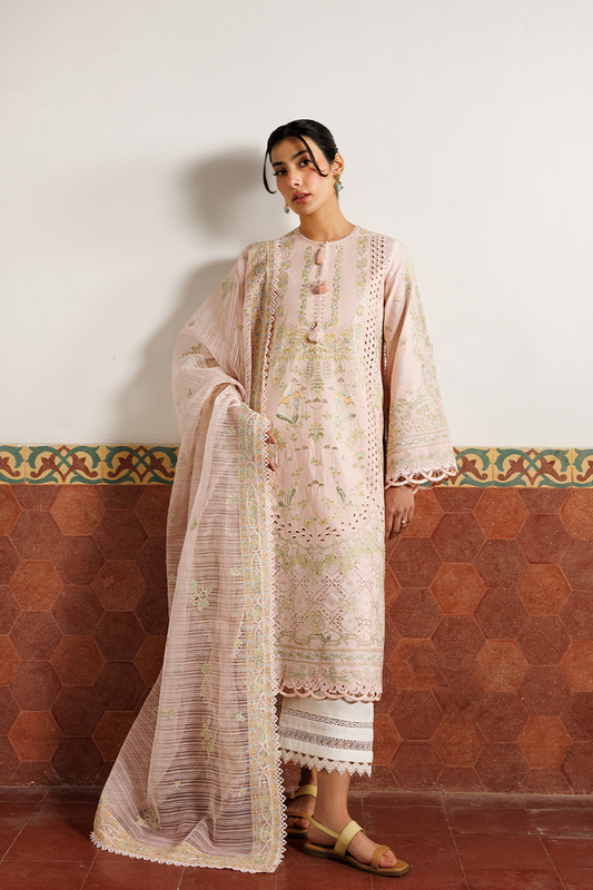 Emaan Adeel | Mirabelle Festive Luxury Lawn | ORCHID ROYALE - Luxury Dress - available at Maria Faisal in UK and USA.