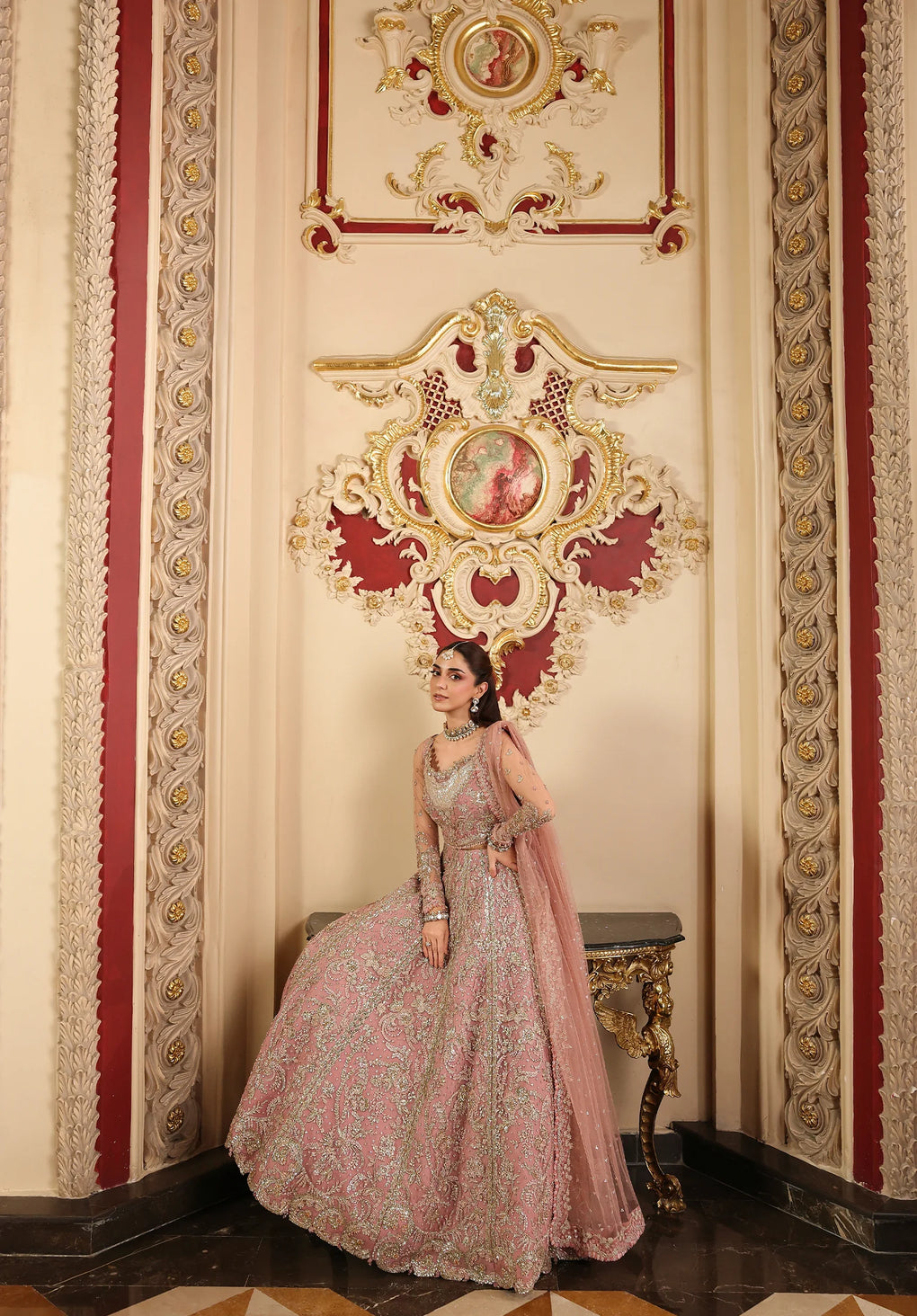 Elaf Premium | Stardom Formal Handwork 25 | ESH-02 GLAMOROUS - Formal Dress - available at Maria Faisal in UK and USA.