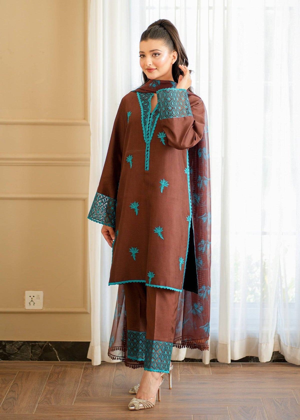 Fozia Khalid | Silk Spire | COCOA by Maria Faisal - Registered Vendor of : Fozia Khalid - type : Ladies Clothes - 100% original wedding dresses