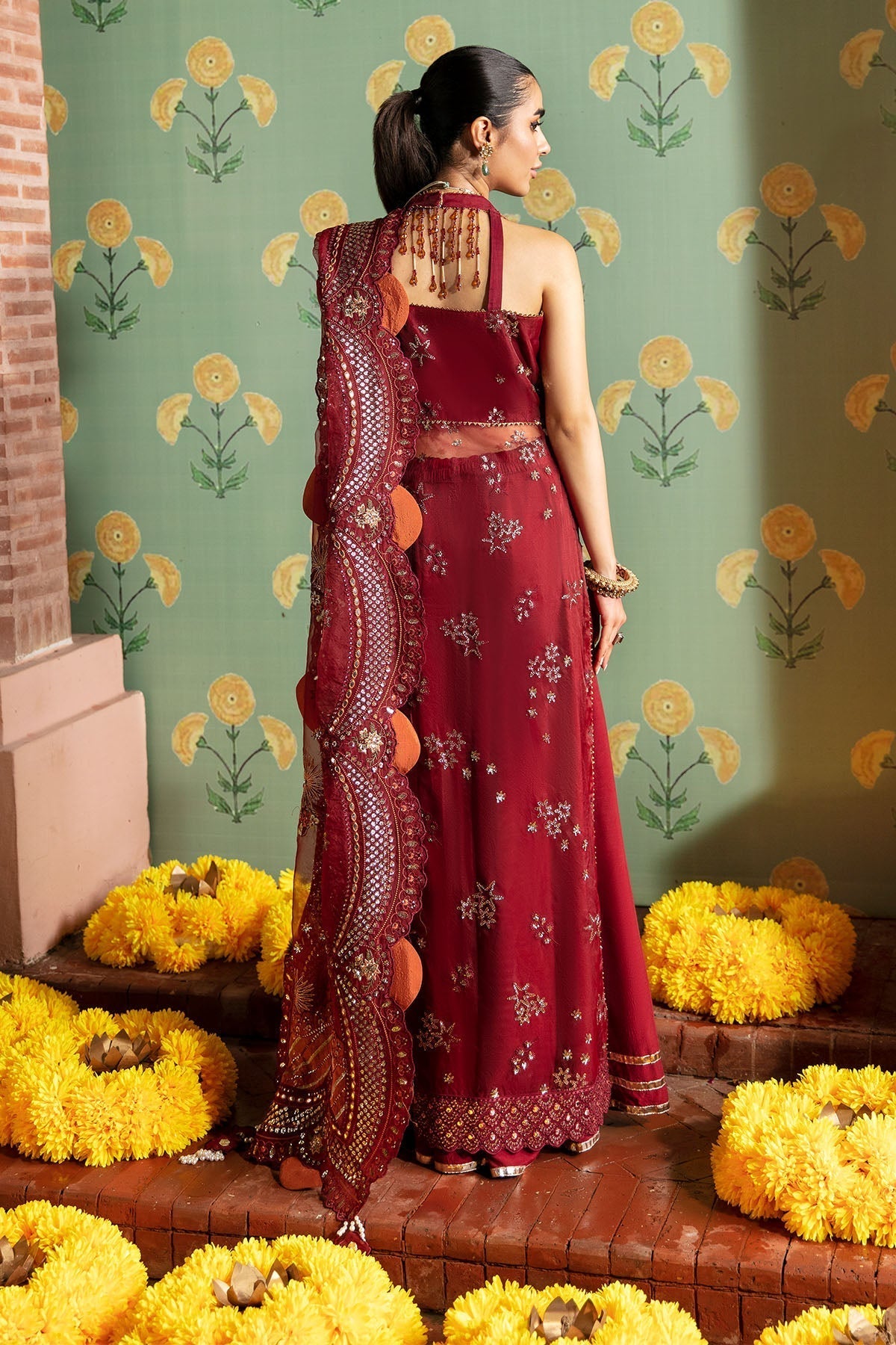 Nureh | Jhoomro Wedding Formals | NL-53 - MAHRO - Wedding Dress - Maria Faisal