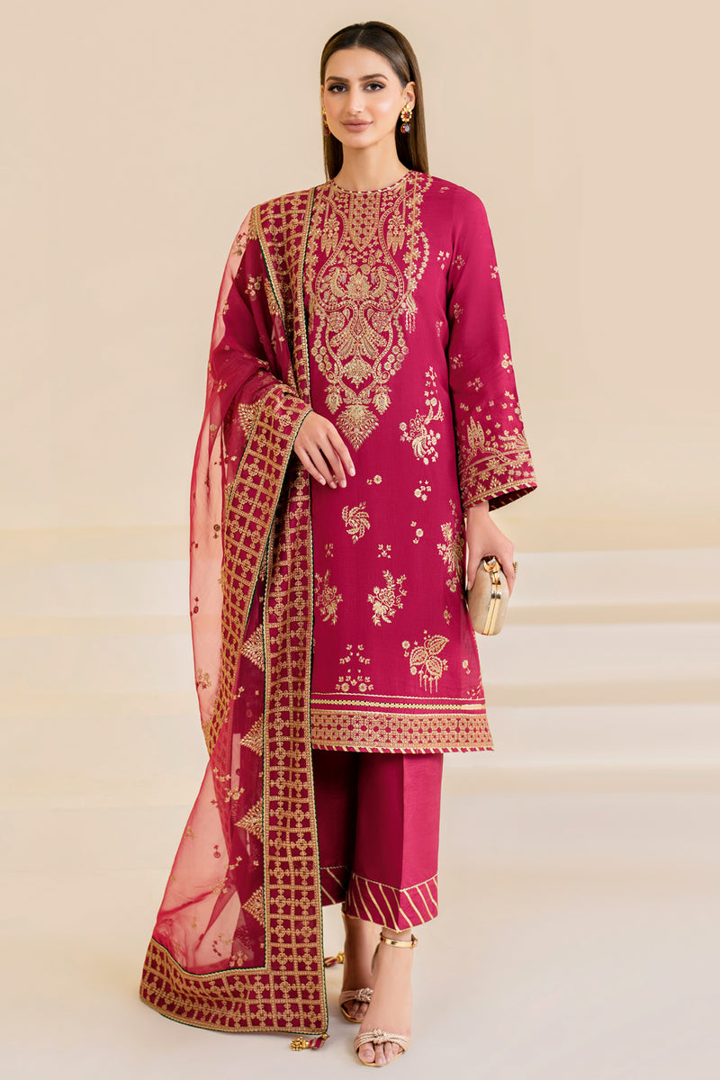 Jazmin | Formals Collection | Raw Silk UR-7022 - Ladies Clothes - Maria Faisal