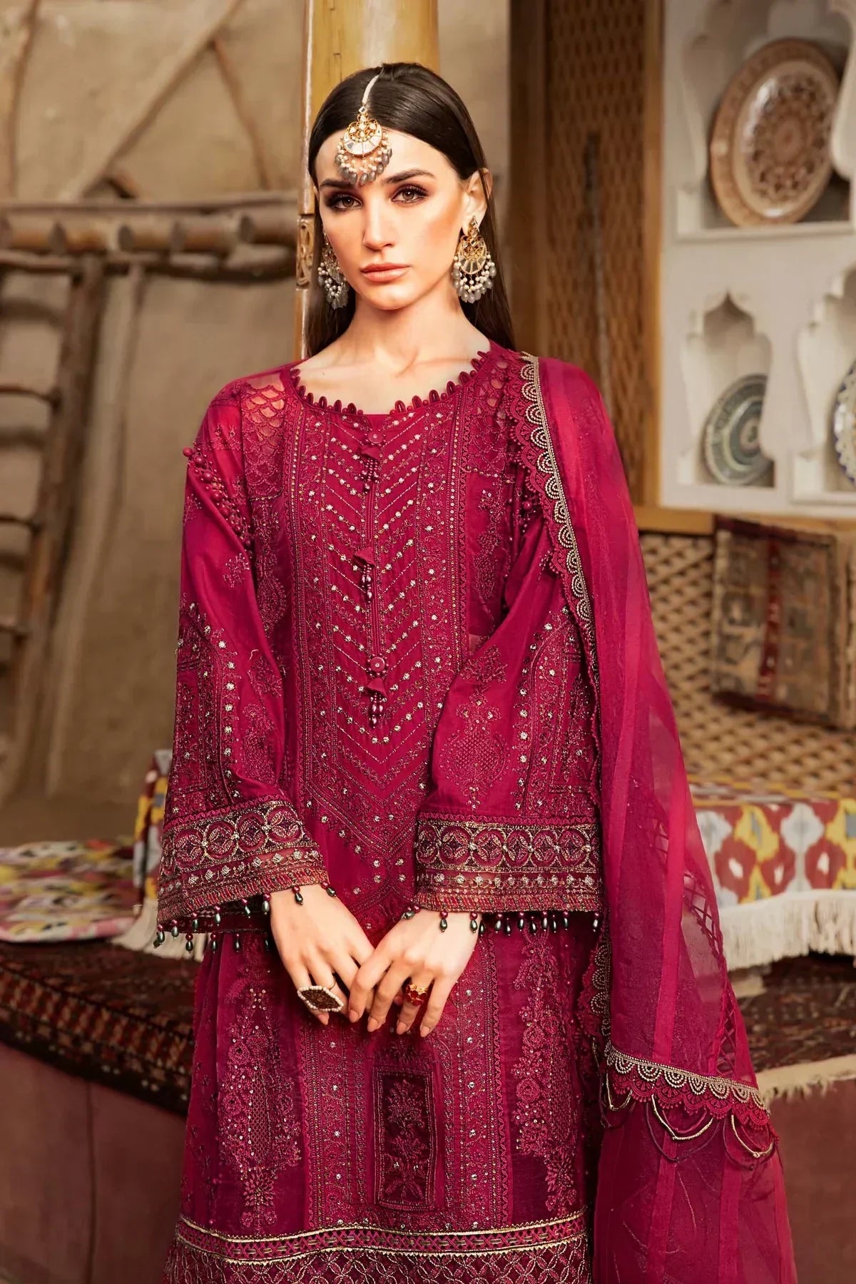 Maria B | Luxury Lawn | D-2311-B - Ladies Clothes - Maria Faisal