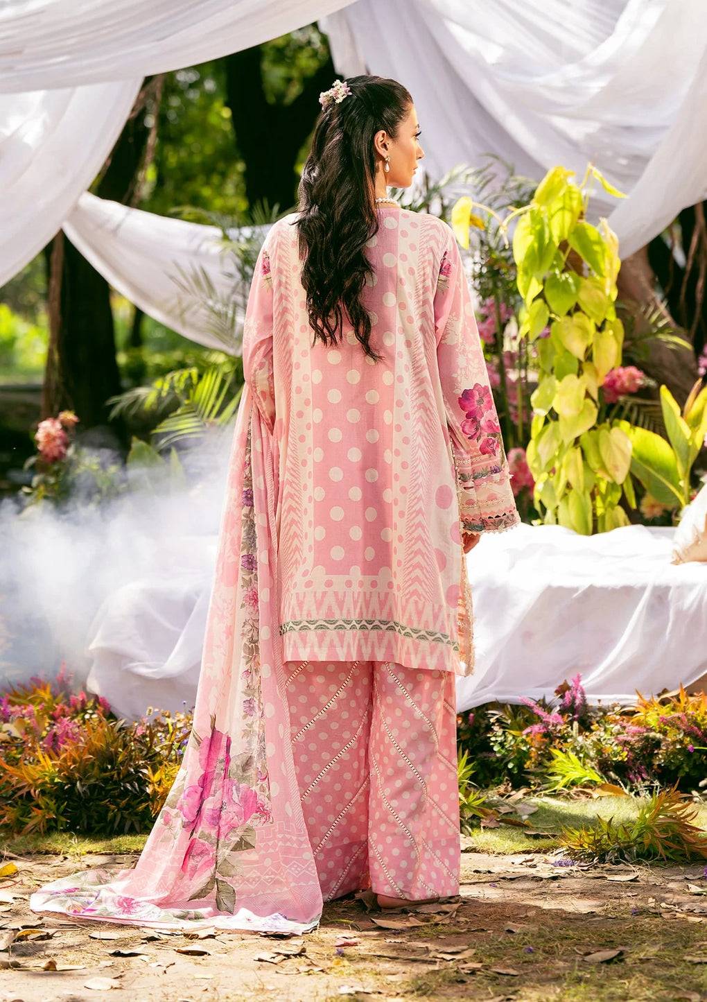 Elaf Premium | Prints 25 | EPS-2A ROSE DUSK by Maria Faisal - Registered Vendor of : Elaf Premium - type : Ladies Clothes - 100% original wedding dresses