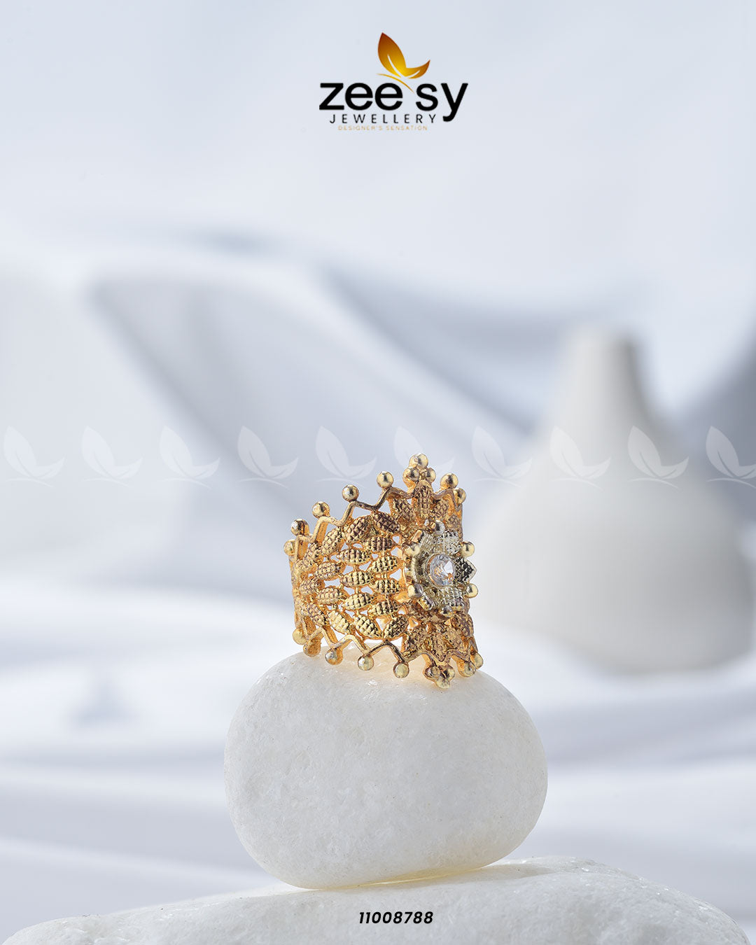 Crown Ring-8290 - Rings 