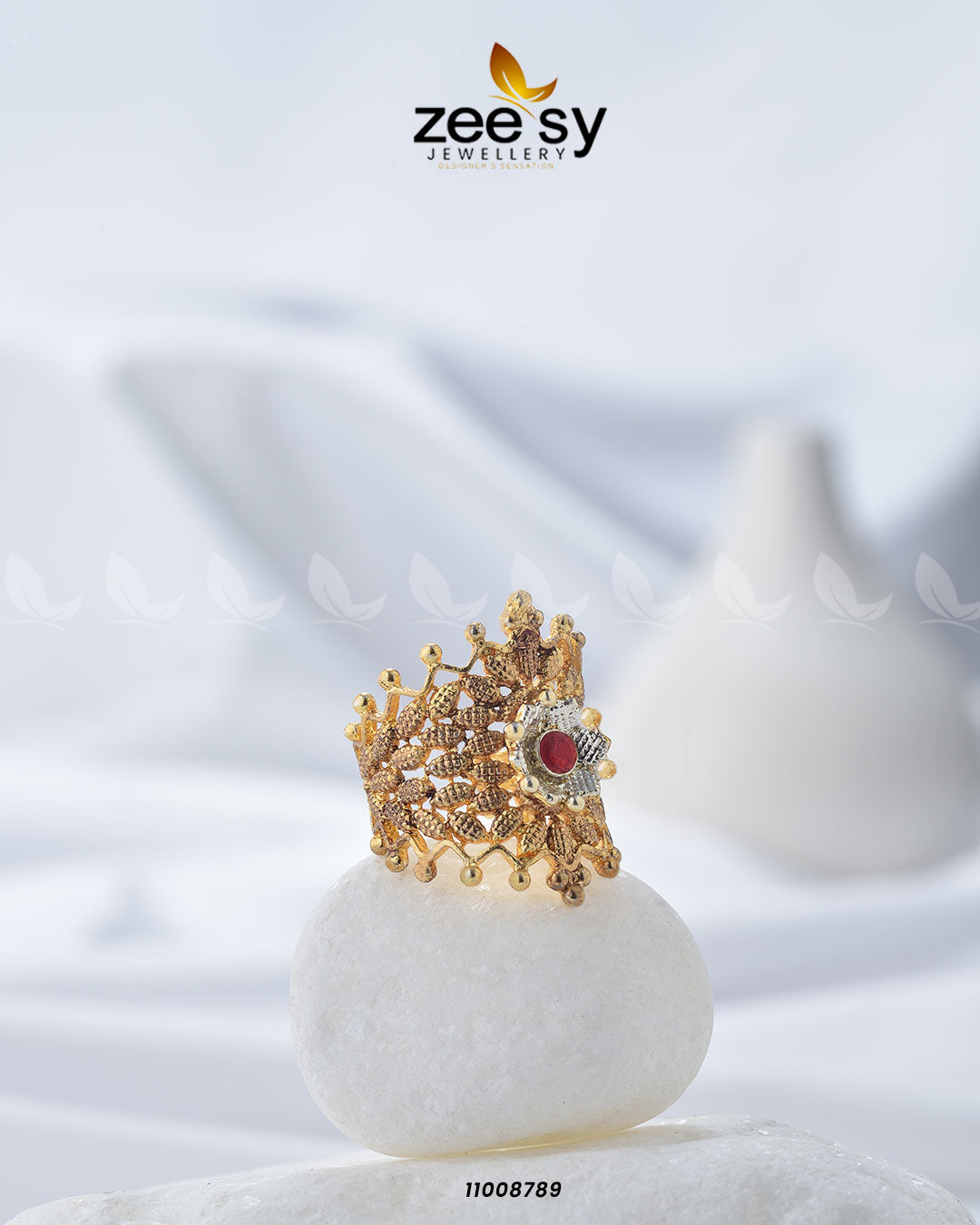 Crown Ring-8290 - Rings 