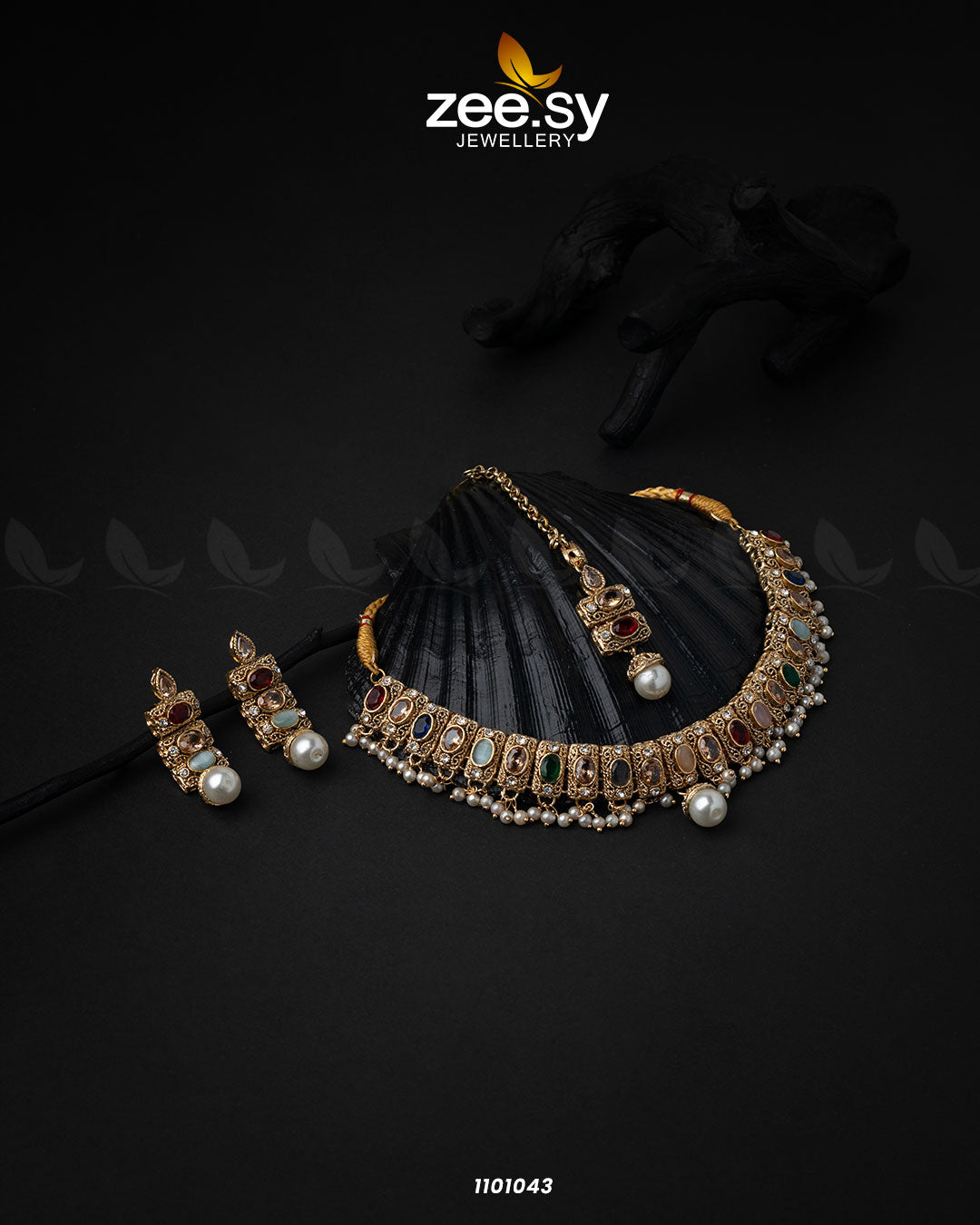 Gems Necklace-0518 - Necklace Sets 