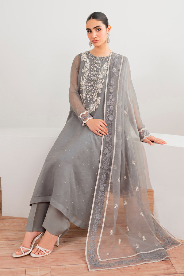 Baroque | Luxury Pret 25 | EMBROIDERED CHIFFON PR-991 - Ladies Clothes - Maria Faisal