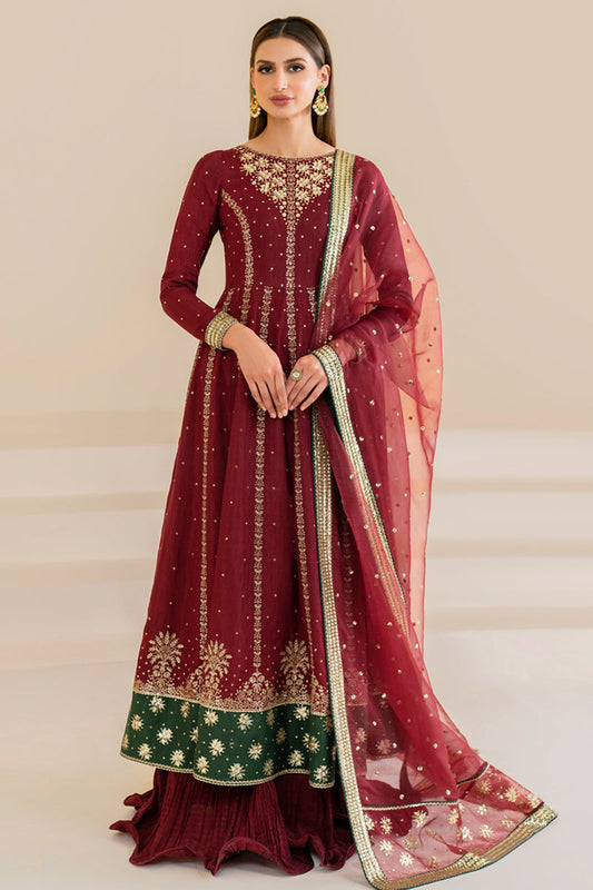 Jazmin | Formals Collection | Raw Silk UR-7018 - Ladies Clothes - Maria Faisal