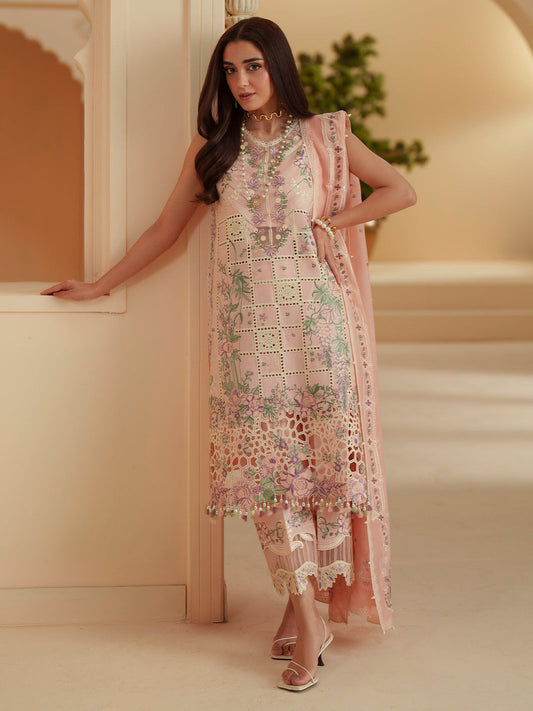 Bin Ilyas | Mashriq Luxury Lawn 26 | D-111-B - Luxury Dress - available at Maria Faisal in UK and USA.