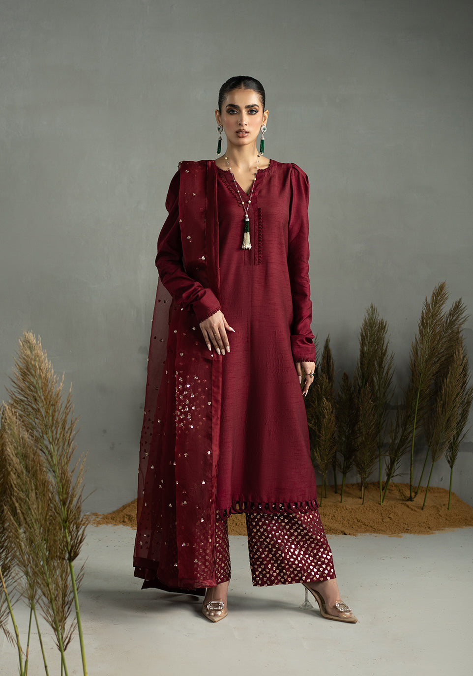 Zarqash | Silk Edit | ZQS 018 ROSE ROUGE - Ladies Clothes 