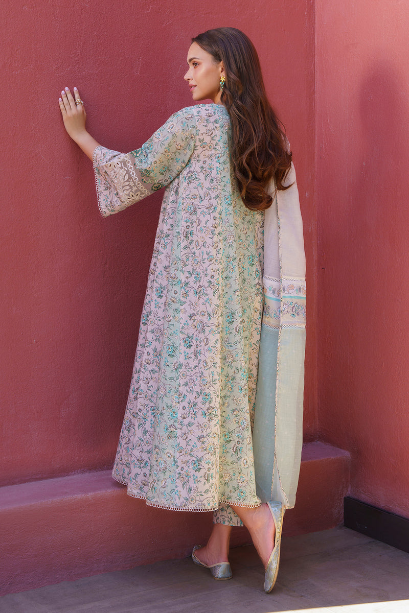 Baroque | Luxury Pret 24 | LAWN UF-577 - Designer Dress with Intricate embroidery and embellishments. Shop elegent wedding dress at Maria Faisal.