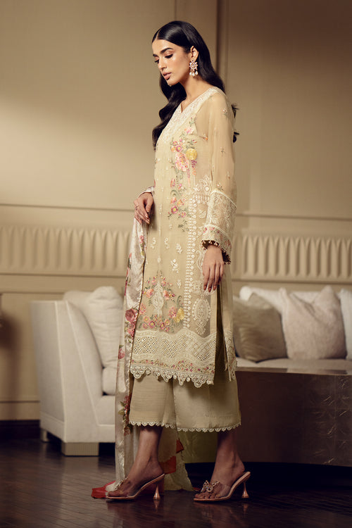 Baroque | Luxury Pret 24 | CHIFFON UF-513 - Designer Dress with Intricate embroidery and embellishments. Shop elegent wedding dress at Maria Faisal.