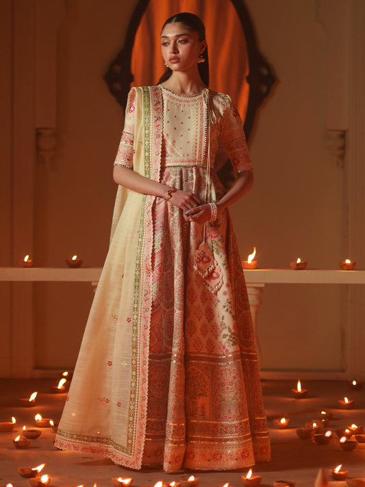 Bin Ilyas | Mashriq Luxury Lawn 26 | D-115-A - Luxury Dress - available at Maria Faisal in UK and USA.
