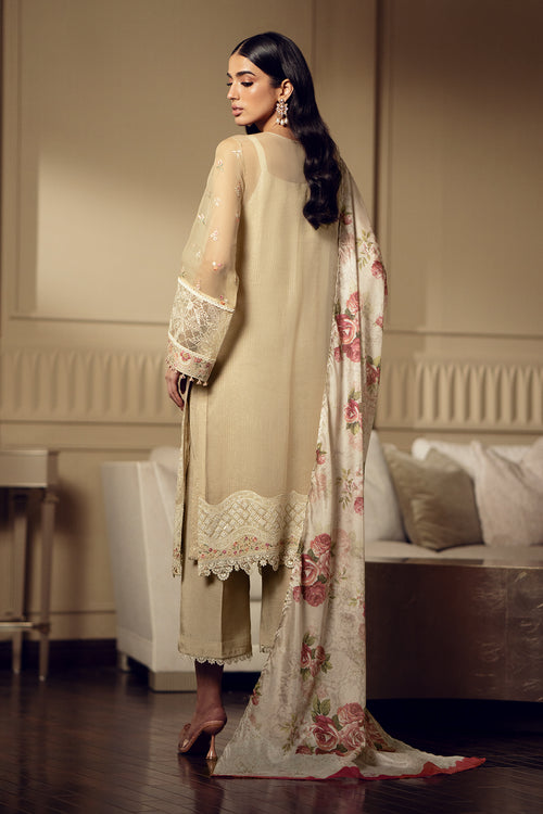 Baroque | Luxury Pret 24 | CHIFFON UF-513 - Designer Dress with Intricate embroidery and embellishments. Shop elegent wedding dress at Maria Faisal.