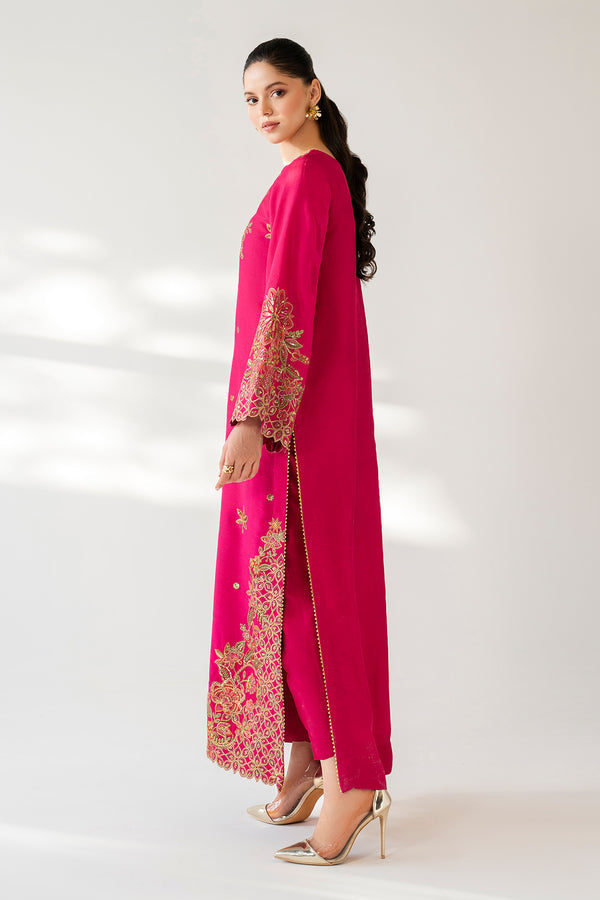 Baroque | Luxury Pret 25 | EMBROIDERED RAW SILK PR-1165 - Ladies Clothes - Maria Faisal