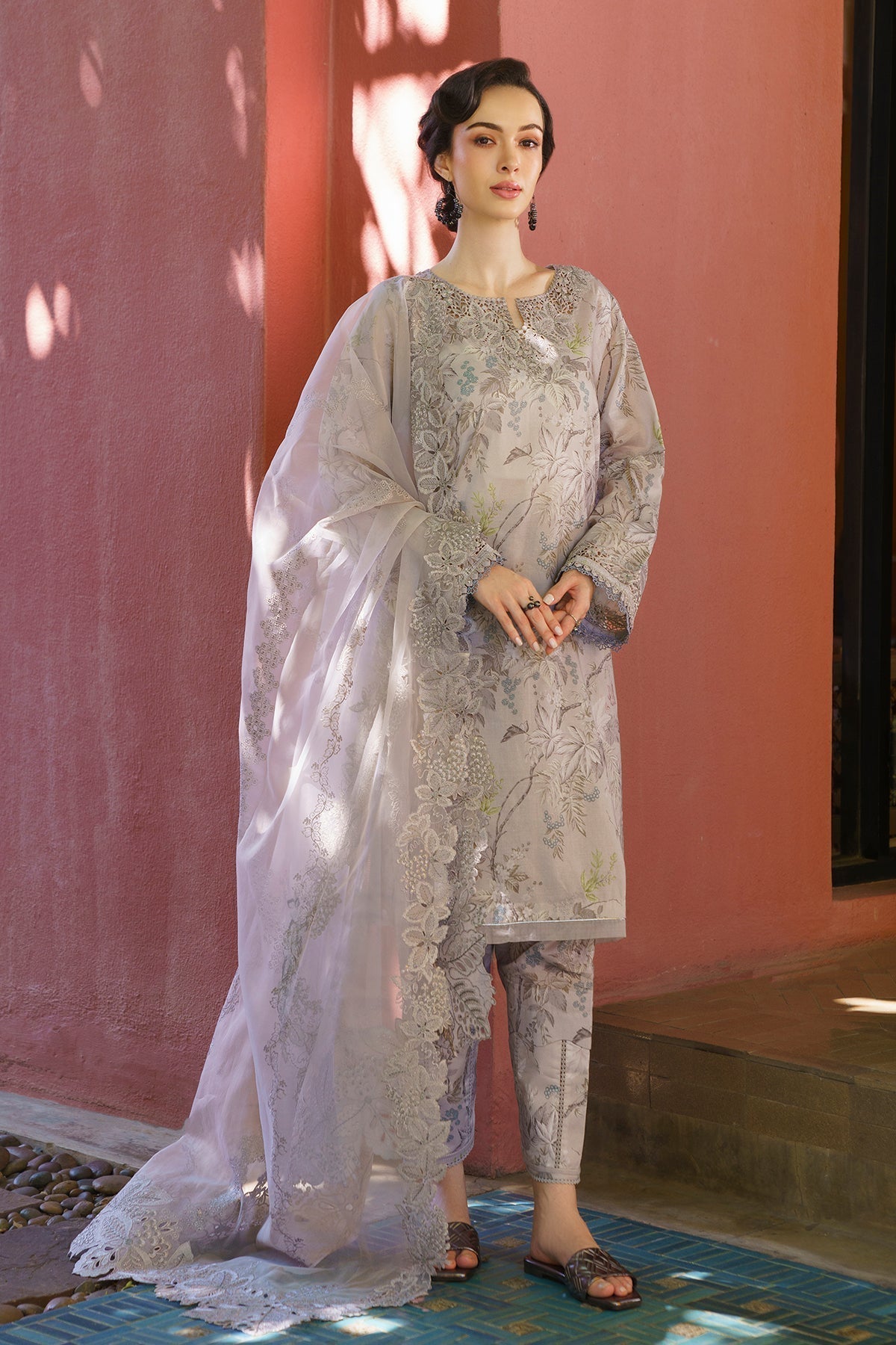 Baroque | Lawn Collection 24 | UF-578 - Waniyas