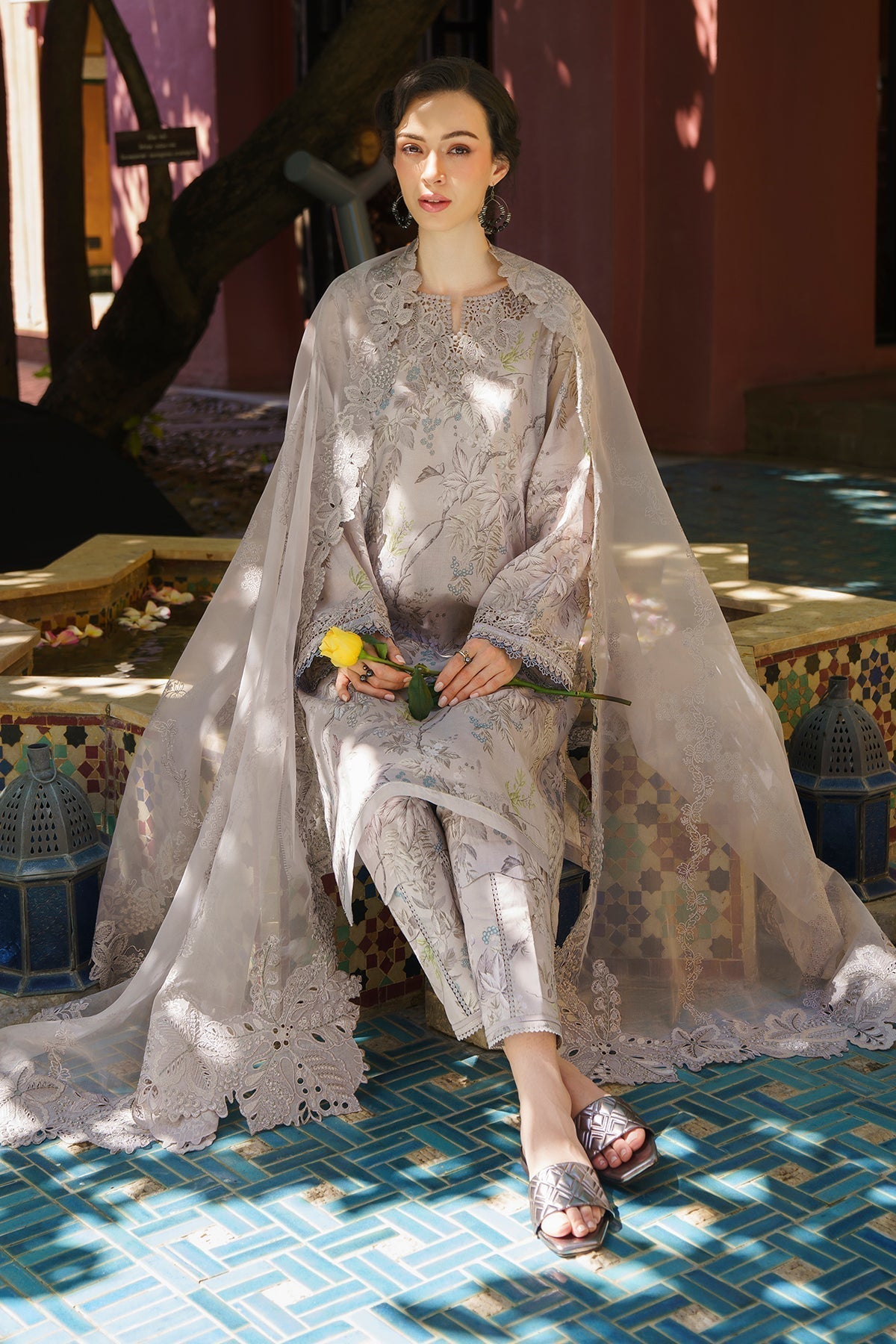 Baroque | Lawn Collection 24 | UF-578 - Waniyas
