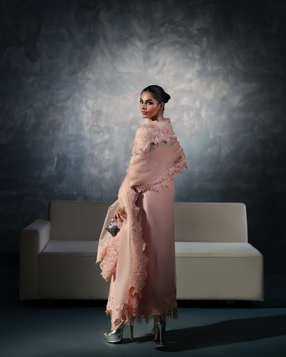 Vasal | Zyra Luxe Pret 26 | Peach Charm - Ladies Clothes - Maria Faisal