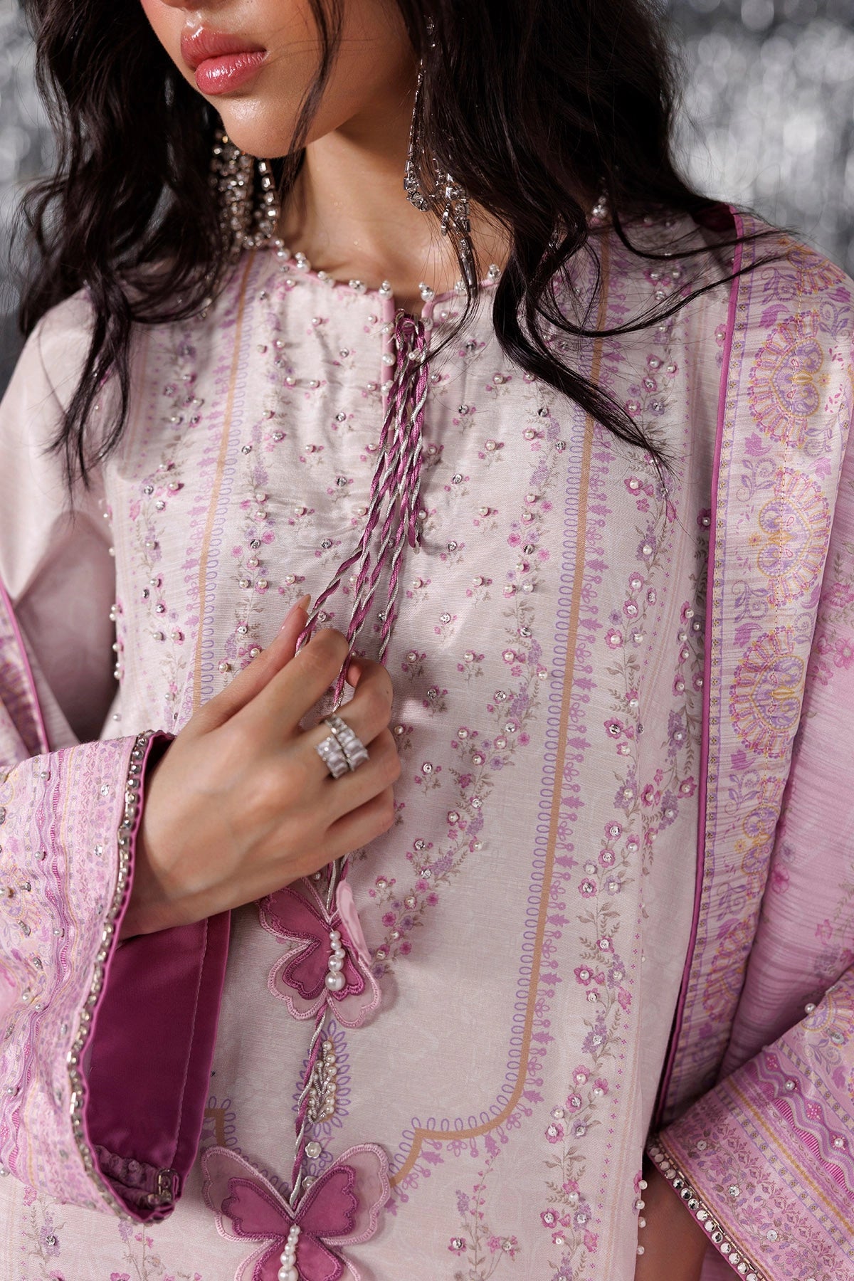 Rangrasiya | Luxe Silk 26 | Cherie - Luxury Dress - available at Maria Faisal in UK and USA.