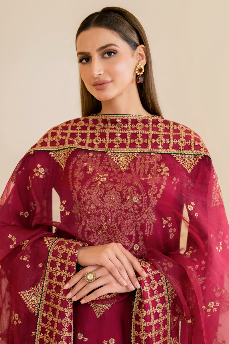 Jazmin | Formals Collection | Raw Silk UR-7022 - Ladies Clothes - Maria Faisal