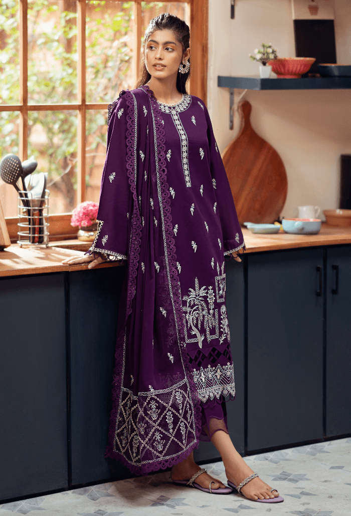 Humdum | Lala Rukh Lawn | Lalarukh - D05 by Maria Faisal - Registered Vendor of : Humdum - type : Ladies Clothes - 100% original wedding dresses