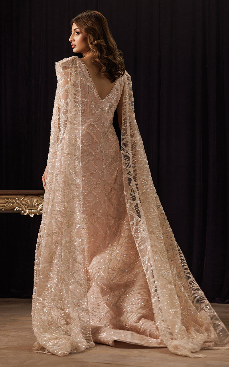 Threads and Motifs | Formal Dresses 25 | Net Embroidered Jacket with Embroidered Tube & Trouser