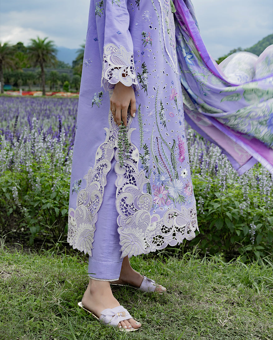 Mushq | The Secret Garden Lawn | Daisy Reverie - Luxury Dress - available at Maria Faisal in UK and USA.