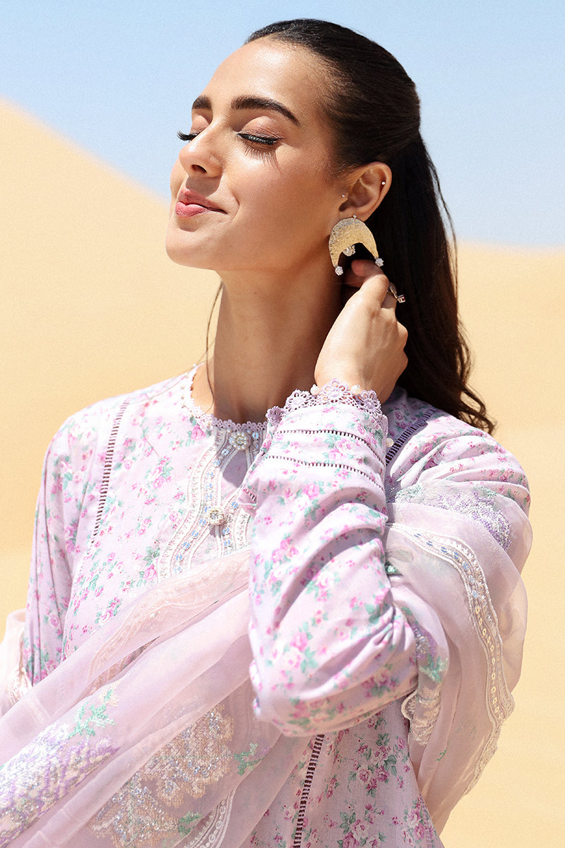 Cross Stitch | Eid Lawn 24 | LAVENDER - Designer Dress with Intricate embroidery and embellishments. Shop elegent wedding dress at Maria Faisal.