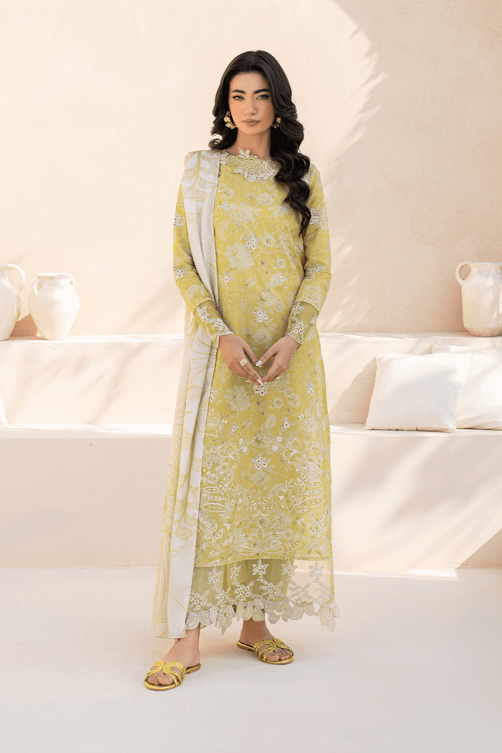 Iznik | Festive Lawn 25 | EFL-08 by Maria Faisal - Registered Vendor of : Iznik - type : Ladies Clothes - 100% original wedding dresses